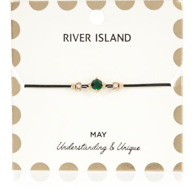 Green May birthstone bracelet